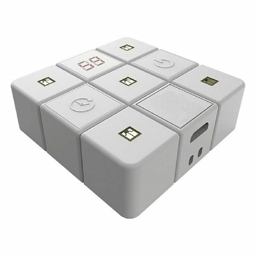 Bigbuy Wellness Ksix DCLUCUBE sterilizzatore a raggi ultravioletti Bianco Batteria, USB 260 nm UV-C BigBuy Wellness Sterilizzatore UV Secchio