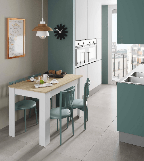 Dmora Tavolo fisso Dghio, Tavolo per sala pranzo, Tavolo consolle moderno per salotto o cucina