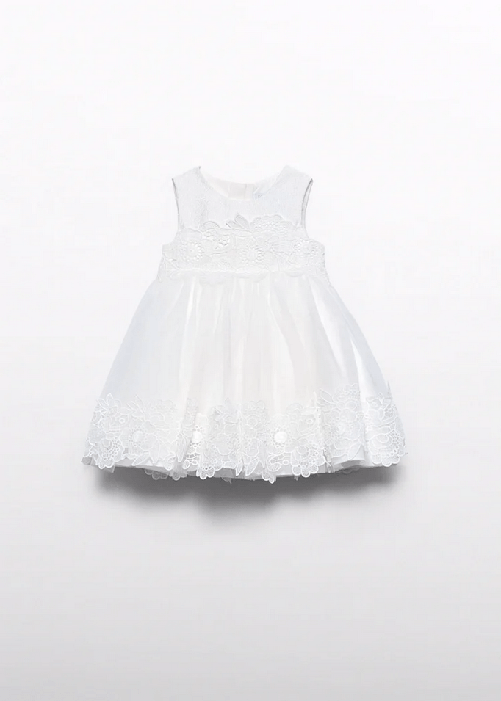 ABEL & LULA by MAYORAL ABITO VESTITO CERIMONIA NEONATA ABEL E LULA 5005 05005 7 BIANCO ORIGINAL PE 2025 Taglia 6 / 9 mesi,Colore Bianco