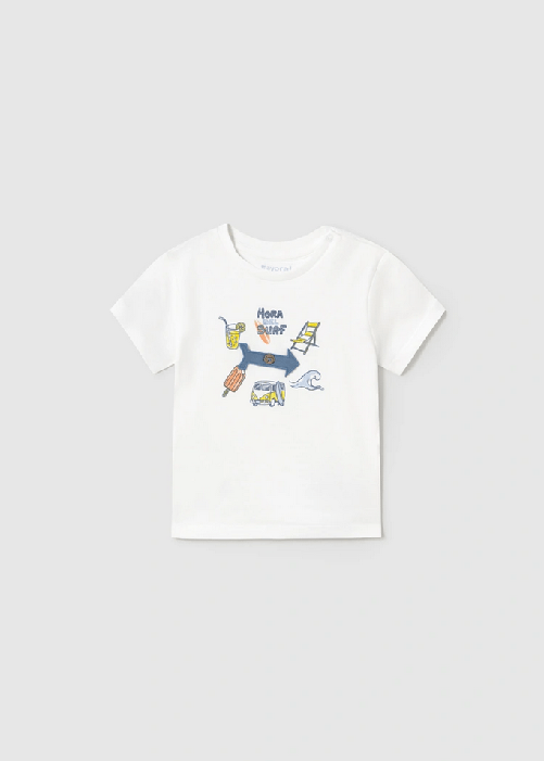 MAYORAL MAGLIE T SHIRT MAGLIA NEONATO MAYORAL 1064 01064 COTONE 48 BIANCO ORIGINALPE2025 Taglia 9 mesi,Colore Bianco