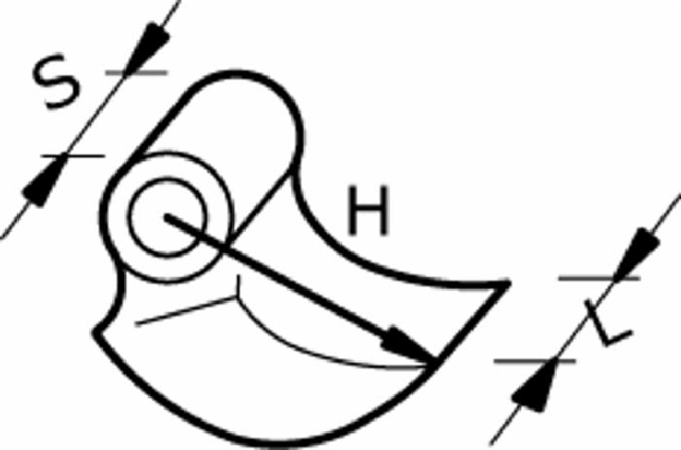 Mazza trincia lunghezza 80mm larghezza 70mm confezione da 5 pezzi