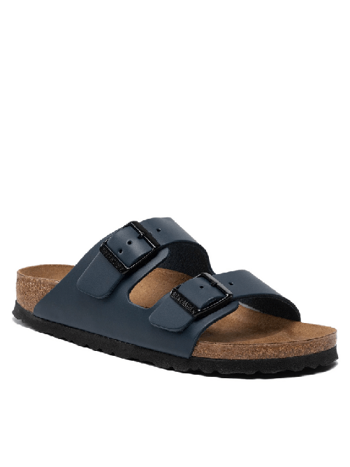 BIRKENSTOCK SCARPE SANDALI UOMO BIRKENSTOCK ARIZONA BS 0051153 PELLE BLU ORIGINALE PE 2024 Colore Blu,Taglia 39