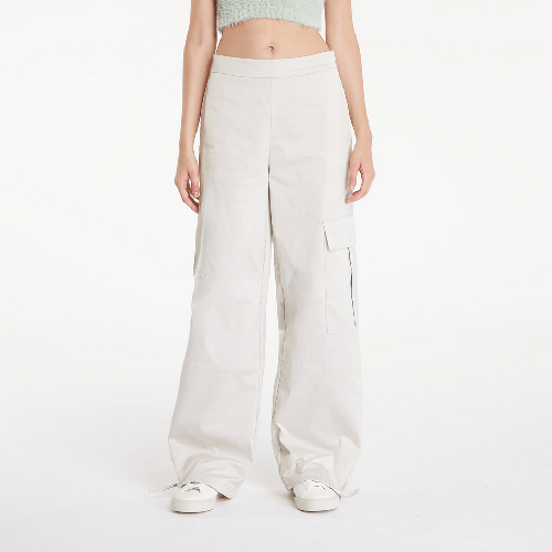 CALVIN KLEIN JEANS PANTALONE CARGO DONNA CALVIN KLEIN JEANS J20J223921 COTONE BEIGE ORIGINAL AI2025 Colore Bianco,Taglia S