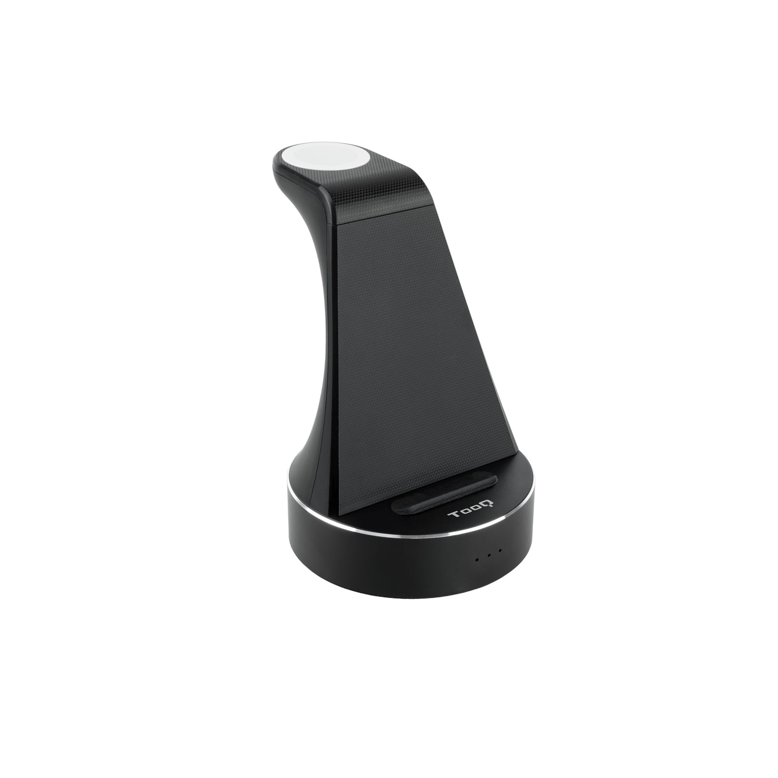 TooQ TQCD02W Caricabatterie per dispositivi mobili Smartphone, Orologio intelligente Nero USB Carica wireless Ricarica rapida Interno