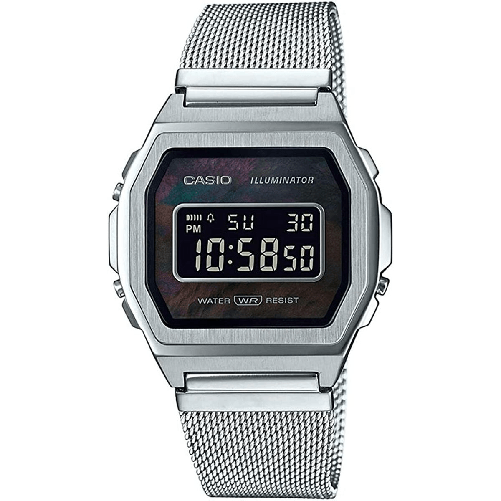 Casio Orologio Uomo Casio A1000M-1BEF Nero Argentato