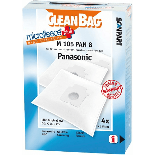 Scanpart Sacchetto di Ricambio per Aspirapolvere Scanpart M 105 PAN 8