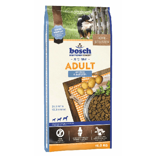 BOSCH mangime BOSCH Adulto Salmone Pesce Patate 15 kg