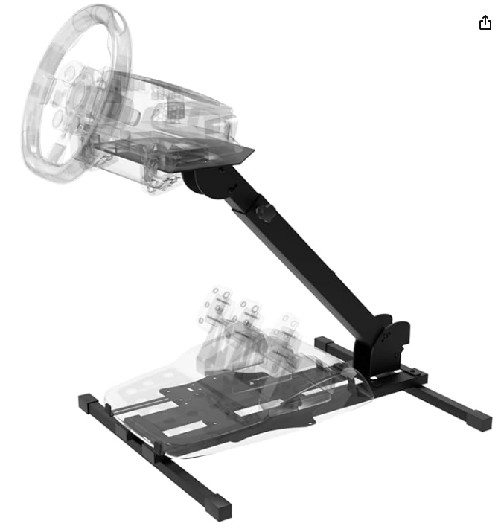 Deadwave dwgt0020 supporto universale ripiegabile per volante e pedale da corsa nero Deadwave Universal Pro Supporto per ruota da corsa