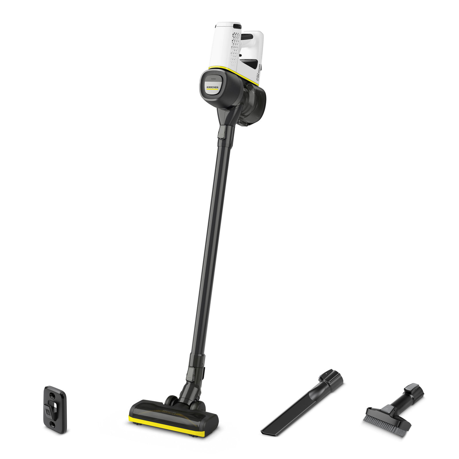 Karcher Kärcher VC 4 Aspirapolvere a bastone 2 in 1 Batteria Secco HEPA Senza sacchetto Nero, Giallo Kärcher VC 4 Aspirapolvere a bastone 2 in 1 Batte