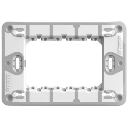Bticino matixgo supporto per placche diverse modulazioni fissaggio con viti *** numero posti 3 moduli