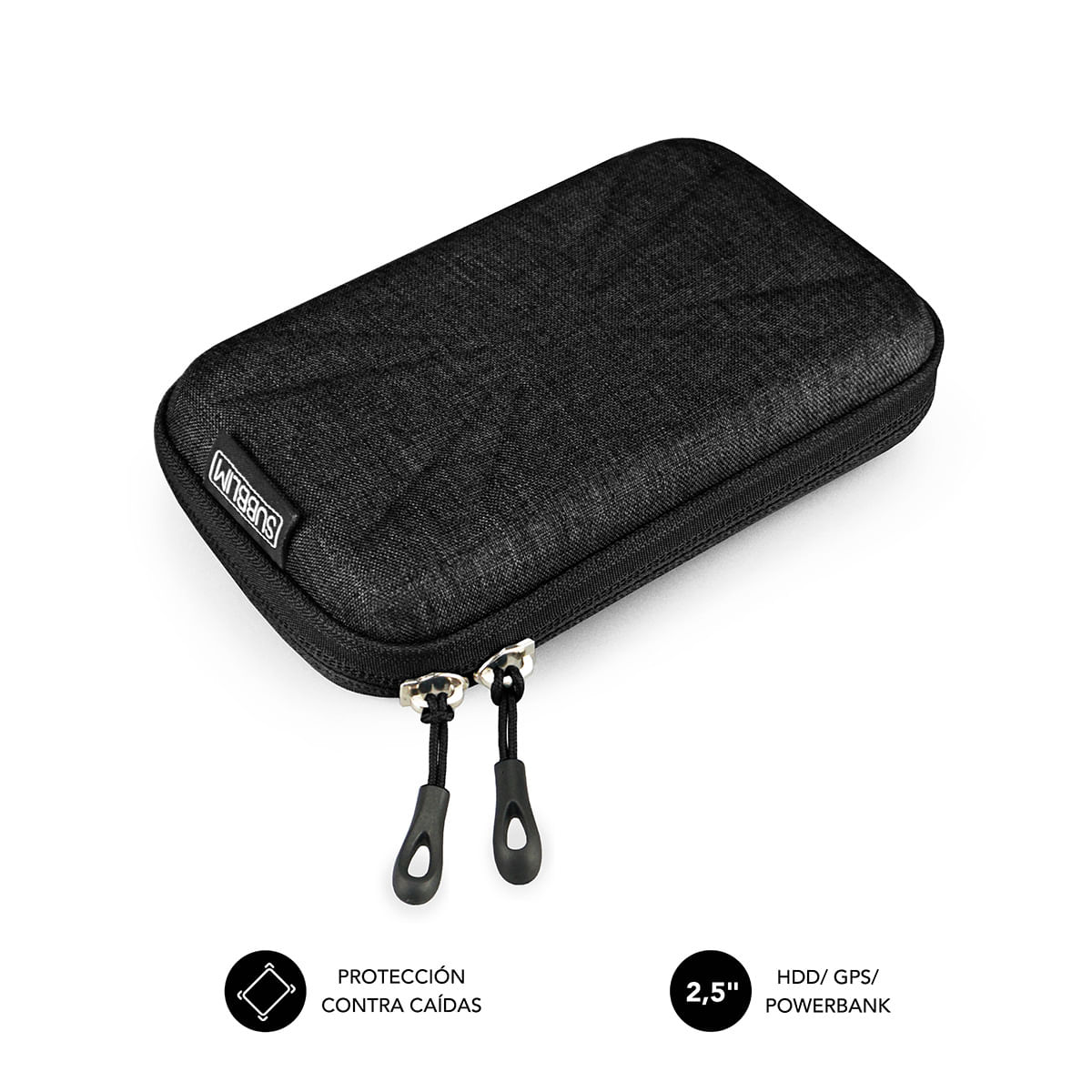 Subblim Funda HDD Compacta y Ligera - Proteccion Optima contra Golpes - Diseño Elegante y Moderno - Interior Acolchado y SUBBLIM SUB-HDD-HBC001 custod