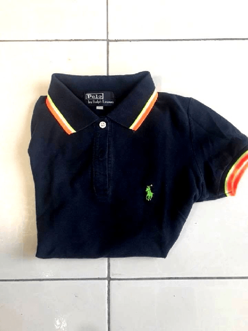 RALPH LAUREN MAGLIA T-SHIRT POLO BIMBO RALPH LAUREN ORIGINALE COTONE S BLU USATO Colore Blu,Taglia S