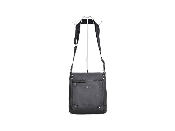 PIERRE CARDIN BORSA TRACOLLA BORSELLO UOMO PIERRE CARDIN ORIGINAL 6530 ALEX 01 PELLE NUOVO Taglia 27cmX28cmX7CM,Colore BLACK NERO