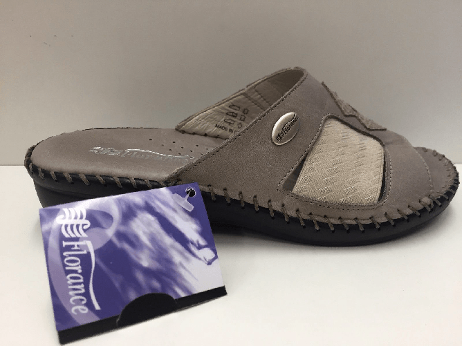 FLORANCE SCARPE SANDALO SANDALI CIABATTE DONNA FLORANCE ORIGINAL 22806 PELLE P/E 2017 NEW Taglia 39,Colore GRIGIO PIETRA