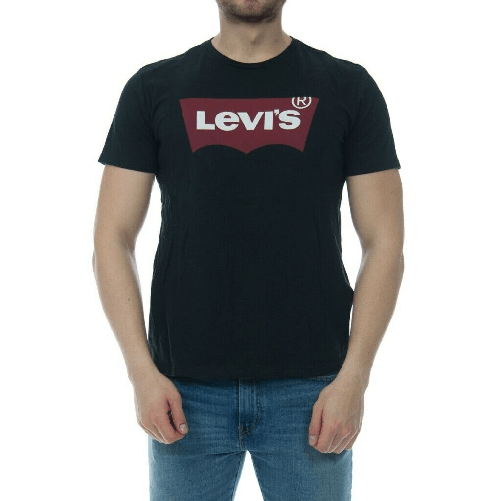 LEVI'S MAGLIA T-SHIRT MAGLIE UOMO LEVI'S ORIGINALE 17783 0137 COTONE P/E 2019 NUOVO Taglia XXS,Colore 0137 BLACK RED
