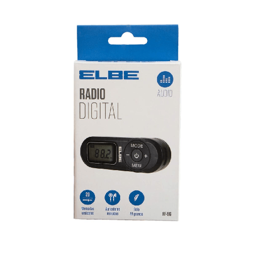 ELBE Radio Portatile Digitale ELBE RF96 Nero FM