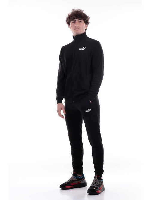 PUMA TUTA TUTE MAGLIA PANTALONE UOMO PUMA CLEAN 585840 010 NERO ORIGINALE AI 2024 Taglia XL,Colore Nero