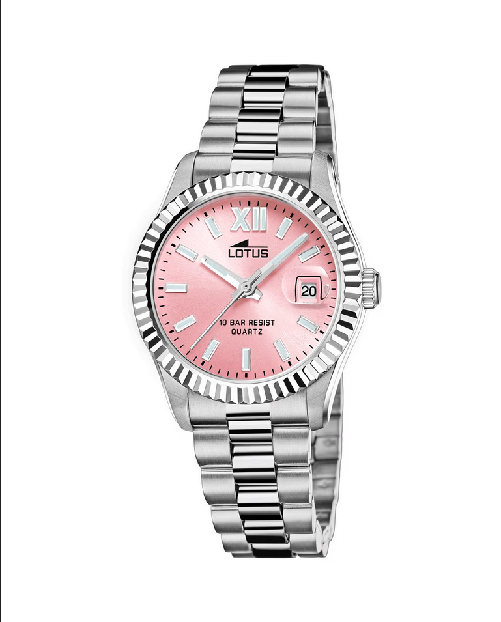 LOTUS OROLOGIO ANALOGICO DATA DONNA LOTUS 18930 2 32.5 ROSA ACCIAIO ORIGINAL AI 2024 Taglia Unica,Colore Rosa