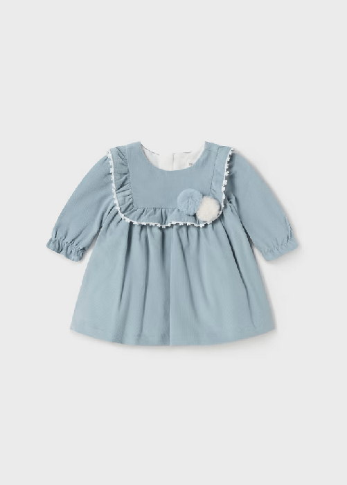 MAYORAL ABITO VESTITO ABITI NEONATA MAYORAL 2859 72 BLU VELLUTO ORIGINALE AI 2024 Taglia 2 / 4 mesi,Colore Blu