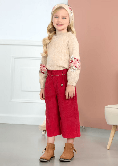ABEL & LULA by MAYORAL PANTALONE PALAZZO ABEL E LULA MAYORAL BAMBINA 5774 52 ROSA ORIGINALE AI 2024 Colore Rosa,Taglia 6 anni