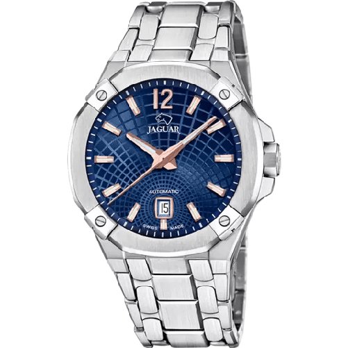 JAGUAR OROLOGIO AUTOMATICO UOMO JAGUAR J1029 2 ACCIAIO 44 BLU ORIGINALE PE 2024 Taglia Unica,Colore Blu