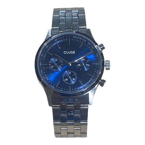 CLUSE OROLOGIO QUARZO UOMO CLUSE CS21003 42 ACCIAIO BLU ORIGINALE PE 2024 Taglia Unica,Colore Blu