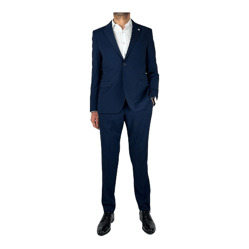 MANUEL RITZ ABITO COMPLETO CERIMONIA UOMO MANUEL RITZ 3632A3318C 243377 89 BLU ORIGINAPE2024 Taglia IT 54,Colore Blu