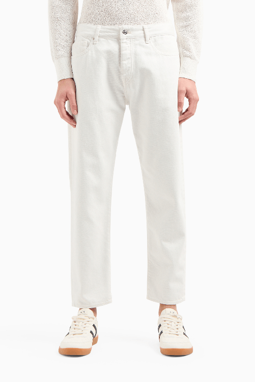 AX ARMANI EXCHANGE PANTALONE JEANS UOMO AX ARMANI EXCHANGE 3DZJ71 Z1Y3Z 1116 ORIGINALE PE 2024 Colore Bianco,Taglia US 34