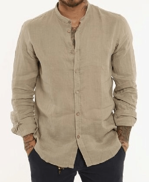 YES ZEE CAMICIA CAMICIE UOMO YES ZEE C512 UP00 0731 01 308 LINO 0223 BEIGE ORIGINAPE2024 Colore Beige,Taglia M