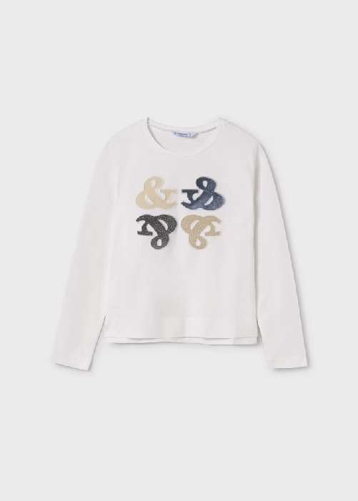 MAYORAL MAGLIA MAGLIE T SHIRT RAGAZZA MAYORAL 7015 07015 26 BIANCO ORIGINALE AI 2025 Taglia 10 anni,Colore Bianco
