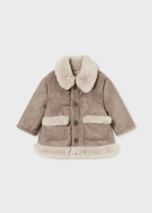MAYORAL CAPPOTTO CAPPOTTI REVERSE NEONATO MAYORAL 2456 02456 32 ORIGINALE AI 2025 Colore Marrone,Taglia 18 mesi