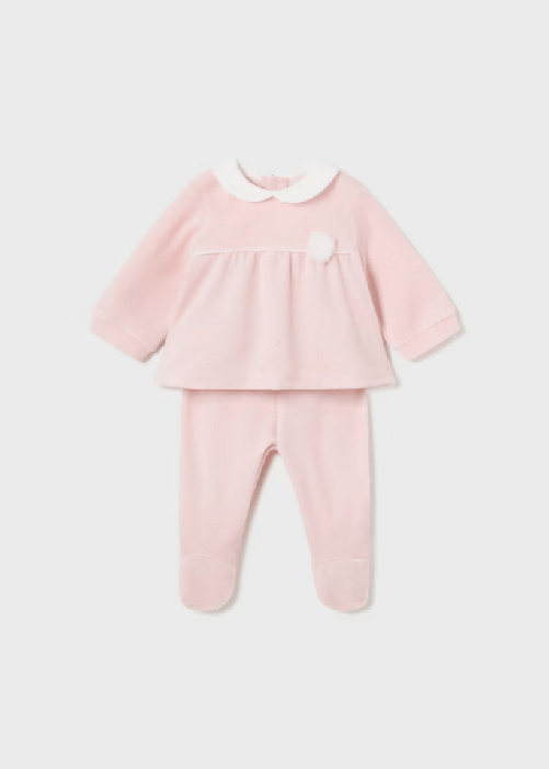MAYORAL COMPLETO MAGLIA GHETTINA NEONATA MAYORAL 2506 02506 52 ORIGINALE AI 2025 Colore Rosa,Taglia 0 / 1 mesi