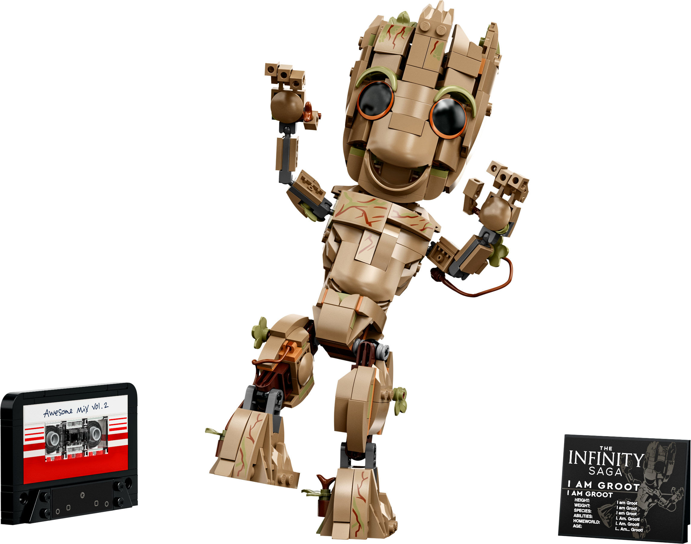 LEGO Marvel 76217 Io Sono Groot, Set Costruzioni con Modellino Marvel dei Guardiani della Galassia, Supereroe Giocattolo LEGO Marvel Super Heroes Io s