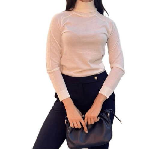 EMME MARELLA MAGLIA DOLCEVITA DONNA EMME MARELLA NATUREL 2425366322 001 ORIGINALE AI 2025 Taglia L,Colore Beige