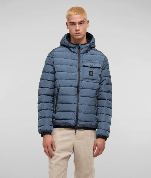 REFRIGIWEAR GIUBBINO GIUBBOTTO UOMO REFRIGIWEAR JOSH G23308 NY0185 BLUE ORIGINALE AI 2025 Colore Blu,Taglia S