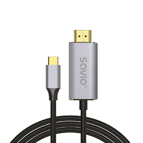 Savio Adattatore USB C con HDMI Savio CL-171 Argentato 2 m