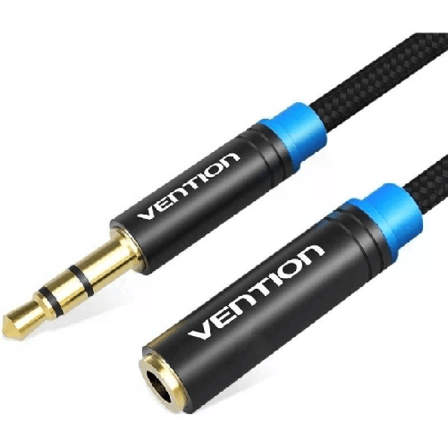 Cavo di prolunga stereo Vention da 35 mm Jack maschio a 35 mm Jack femmina - 3 m - Nero