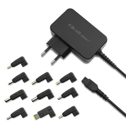 Qoltec Caricabatterie da Parete Qoltec 51027 Nero 65 W