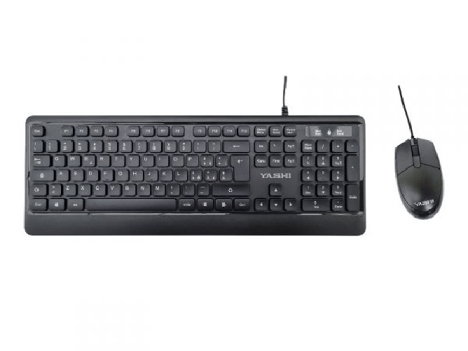 YASHI KIT EXCLUSIVE TASTIERA + MOUSE CON FILO - NERA (MY539)