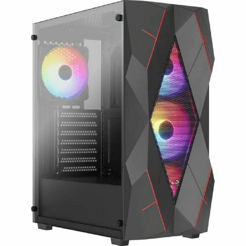 Aerocool Case computer desktop ATX Aerocool AEROPGSVOLCAN-G-BK-V1 Nero