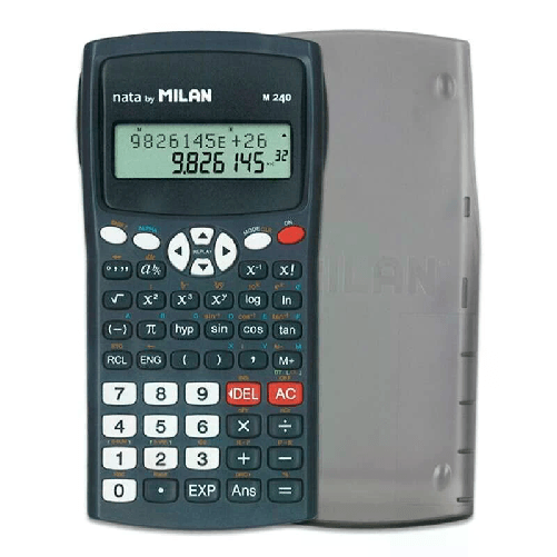 Milan Calcolatrice scientifica Milan M240 10+2 cifre - Display a 2 righe