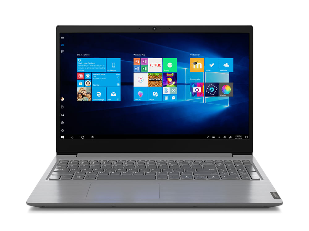 Lenovo V V15 Computer portatile 39,6 cm (15.6") Full HD Intel Core i3 i3-10110U 4 GB DDR4-SDRAM 256 GB SSD Wi-Fi 5 (802.11ac) Windows 10 Pro Grigio