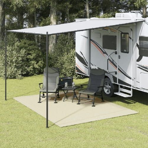 VidaXL Tappeto da Tenda Crema 3x2,5 m