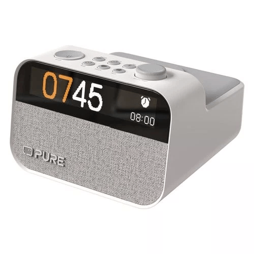 Pure Moment Charge – Radiosveglia Elegante con Caricatore Wireless e Suoni Naturali