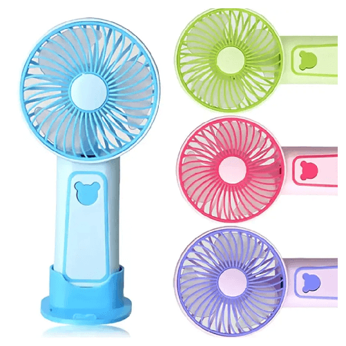 TrAdE Shop Traesio Ventilatore Portatile Con Supporto Telefono Cellulare A Batteria Ricaricabile Tx-265 -