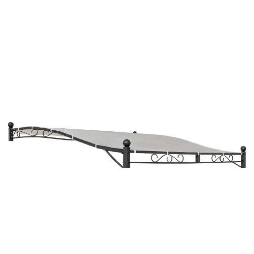 Garden Telo Ricambio Gazebo Pergola Addossato 3x4 m Poliestere Ecrù