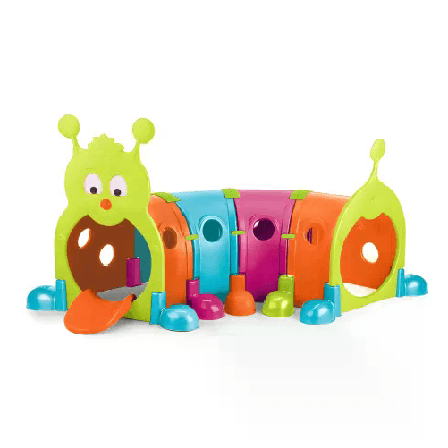 Garden Bruco Tunnel per Bambini 217x100x108 cm Multicolore Modulare
