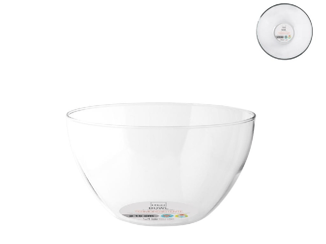 Pengo 6x Coppe in borosilicato di colore trasparente di cm 15