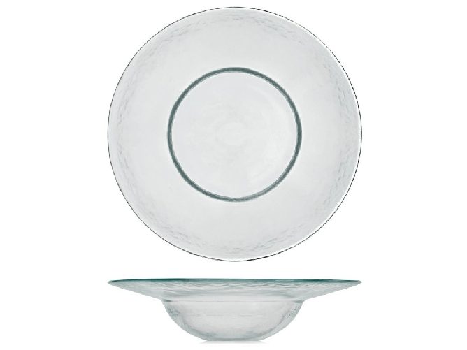 H&h 4 Pastabowl In Vetro Nettuno Trasparente Cm29 H&H