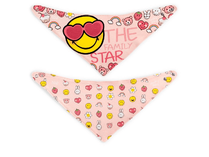 Lulabi 3x Set 2 Bavaglini Smiley Baby Lulabi